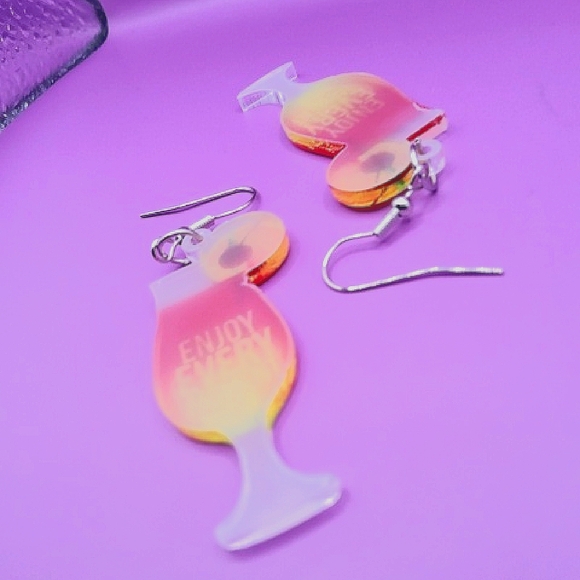 24. Colorful Cocktail Earrings NWT - Picture 2 of 5